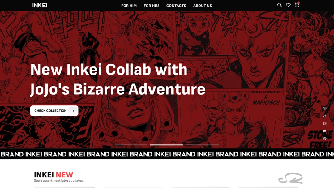 INKEI — Streetwear Store | Ecommerce | Website concept